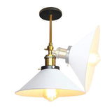 Hjemix | Hvit industriell vintage vegglampe