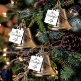 Hjemix | 🎄Juletrær Minneornamenter Englevinger Klokker Hengende Dekorasjon