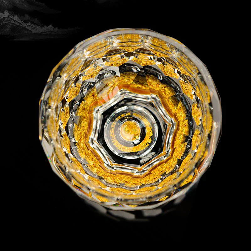 Hjemix | Krystallglass Whiskey Glasser Bar Likør Sphere Kopper Sake og Shochu Double-Walled Tykk Bunner Liten Kapasitet Te Kopper