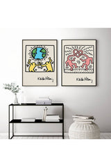 Hjemix | Keith Haring Inspirert Lerretskunst