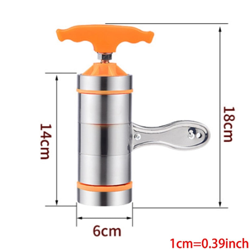 Hjemix | Manuell Rustfritt Stål Nuddeltryllekunstner Pastamaskin