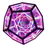 Hjemix Infinite Dodecahedron Color Art Light Usb Charging Decorative Lamp Home Desktop Decoration Aesthetic Room Decor
