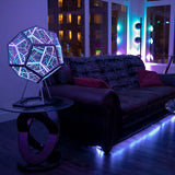 Hjemix Infinite Dodecahedron Color Art Light Usb Charging Decorative Lamp Home Desktop Decoration Aesthetic Room Decor