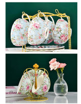 Hjemix | Elegant Bone China Porcelain Coffee Cup - Luksuriøs og Unik Design