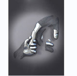 Hjemix | Metallfigur Statuer Stiler Abstrakt Lærred Maleri Par Veggkunst Kjærlighet Skulptur Plakat Trykk Hjemmedekorasjon Stue Gaver