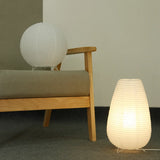 Hjemix | Japansk Wabi-Sabi Stil Rispapir Sylinderlampe