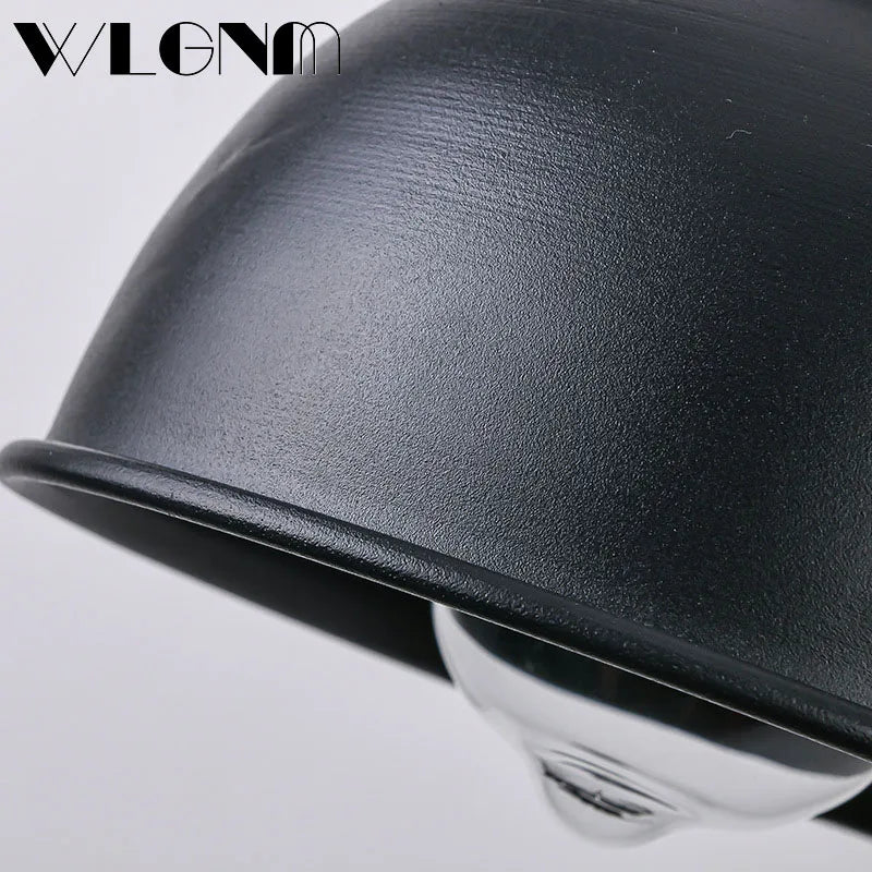 Hjemix | Vanntett Retro Utendørs Hage Veranda Vegglampe: Vintage Jern Vegglampe for Korridor, Trapp, Gårdsplass, Balkong, Villa