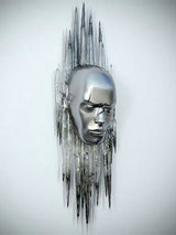 Hjemix | Metallfigur Statuer Stiler Abstrakt Lærred Maleri Par Veggkunst Kjærlighet Skulptur Plakat Trykk Hjemmedekorasjon Stue Gaver