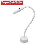 Hjemix | Moderne Fleksibel LED Leselampe med Bryter for Soverom og Studie - 1W/3W