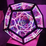 Hjemix Infinite Dodecahedron Color Art Light Usb Charging Decorative Lamp Home Desktop Decoration Aesthetic Room Decor