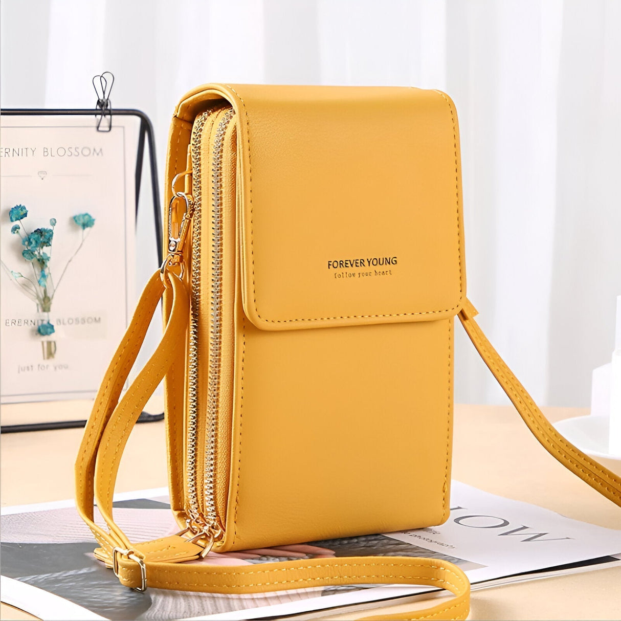 Hjemix | Carry - Stilig Crossbody Lommebok & Telefon Holder Bag