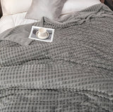 Hjemix | EliteWave Plaid - Ultrafluffy strukturert koralfleece teppe