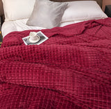 Hjemix | EliteWave Plaid - Ultrafluffy strukturert koralfleece teppe