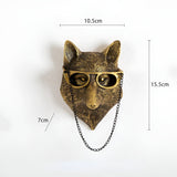 Hjemix | Golden Head - Multifunksjonell Hode Veggkrok Dekorasjon og Veggoppbevaring