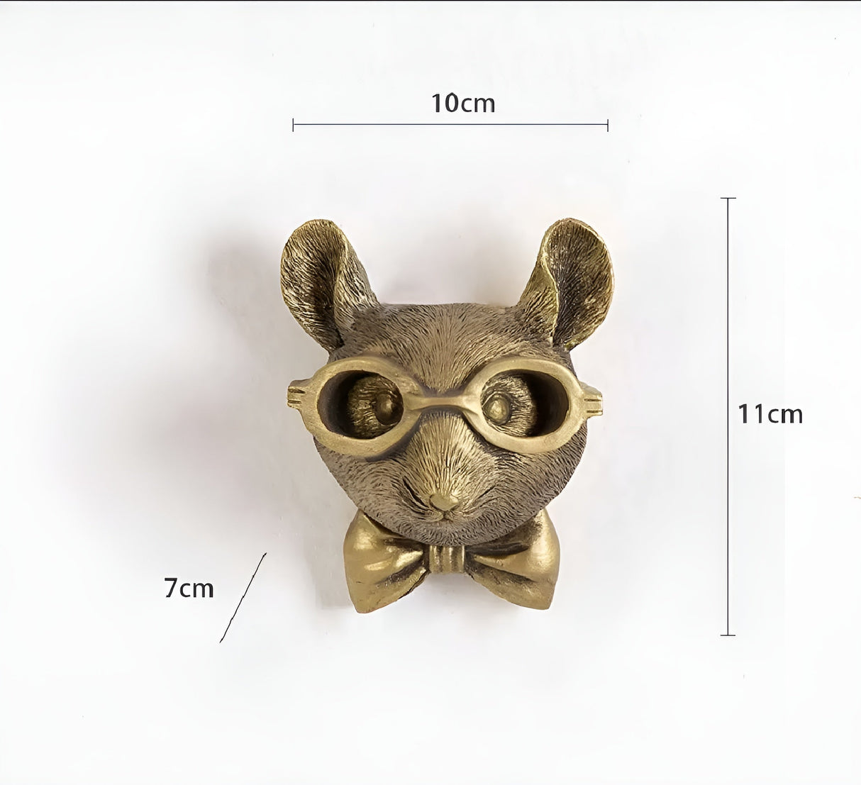 Hjemix | Golden Head - Multifunksjonell Hode Veggkrok Dekorasjon og Veggoppbevaring