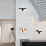 Hjemix | OriTori Vegglampe - Geometrisk Origami Fugl Vegglampe - Japansk Stil Vegglampe Design