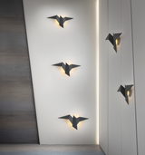 Hjemix | OriTori Vegglampe - Geometrisk Origami Fugl Vegglampe - Japansk Stil Vegglampe Design