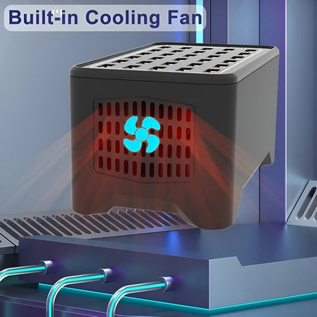 Hjemix | PowerPort Pro 30 - Universell Multi-USB-lader med 30 porter