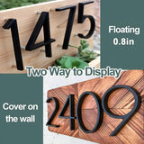 Hjemix | Svart Full House Number - Husnummer Moderne - Husnummer Skilt