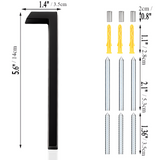 Hjemix | Svart Full House Number - Husnummer Moderne - Husnummer Skilt
