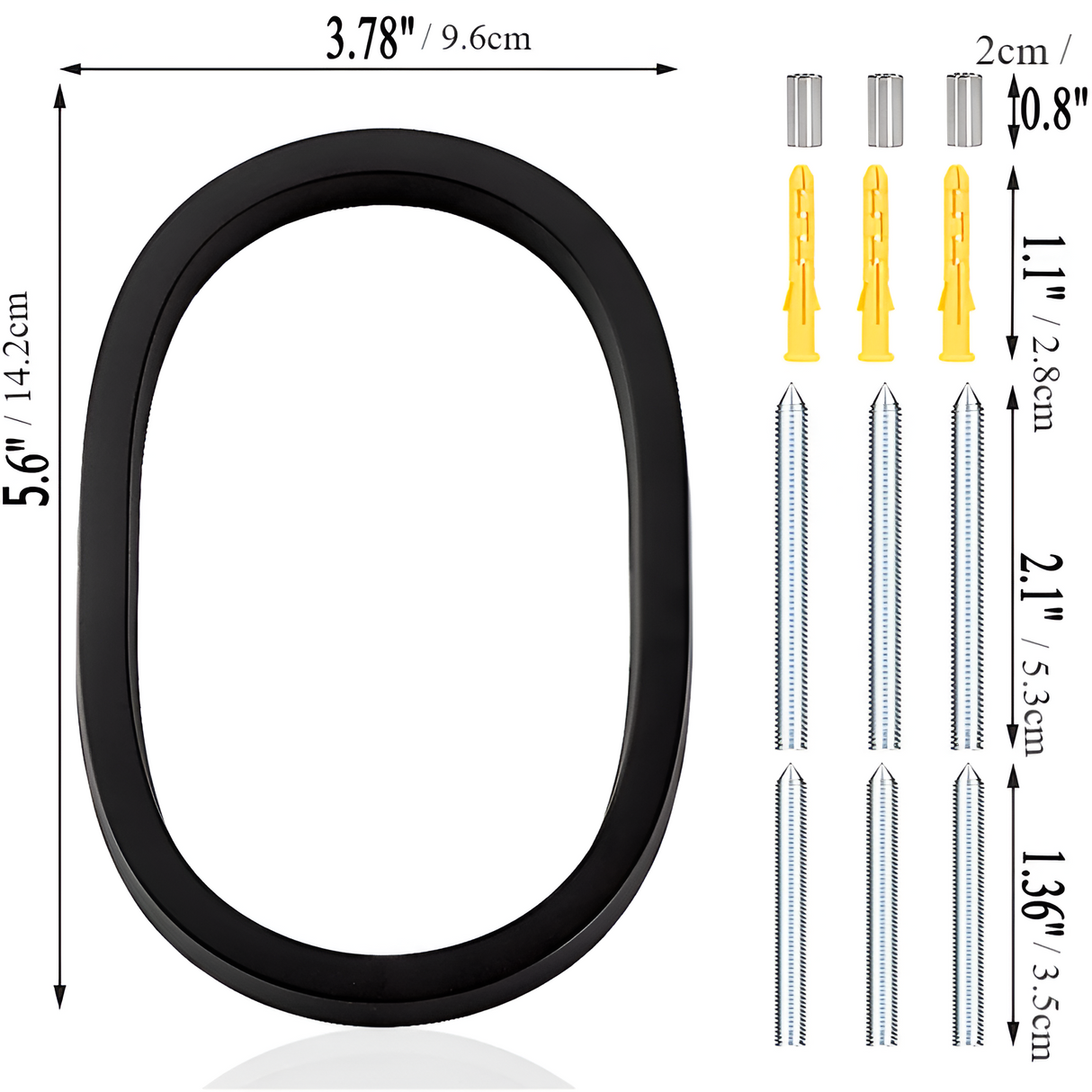 Hjemix | Svart Full House Number - Husnummer Moderne - Husnummer Skilt