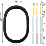 Hjemix | Svart Full House Number - Husnummer Moderne - Husnummer Skilt