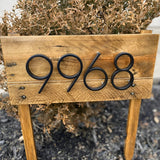 Hjemix | Svart Full House Number - Husnummer Moderne - Husnummer Skilt