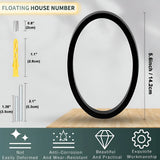 Hjemix | Svart Full House Number - Husnummer Moderne - Husnummer Skilt