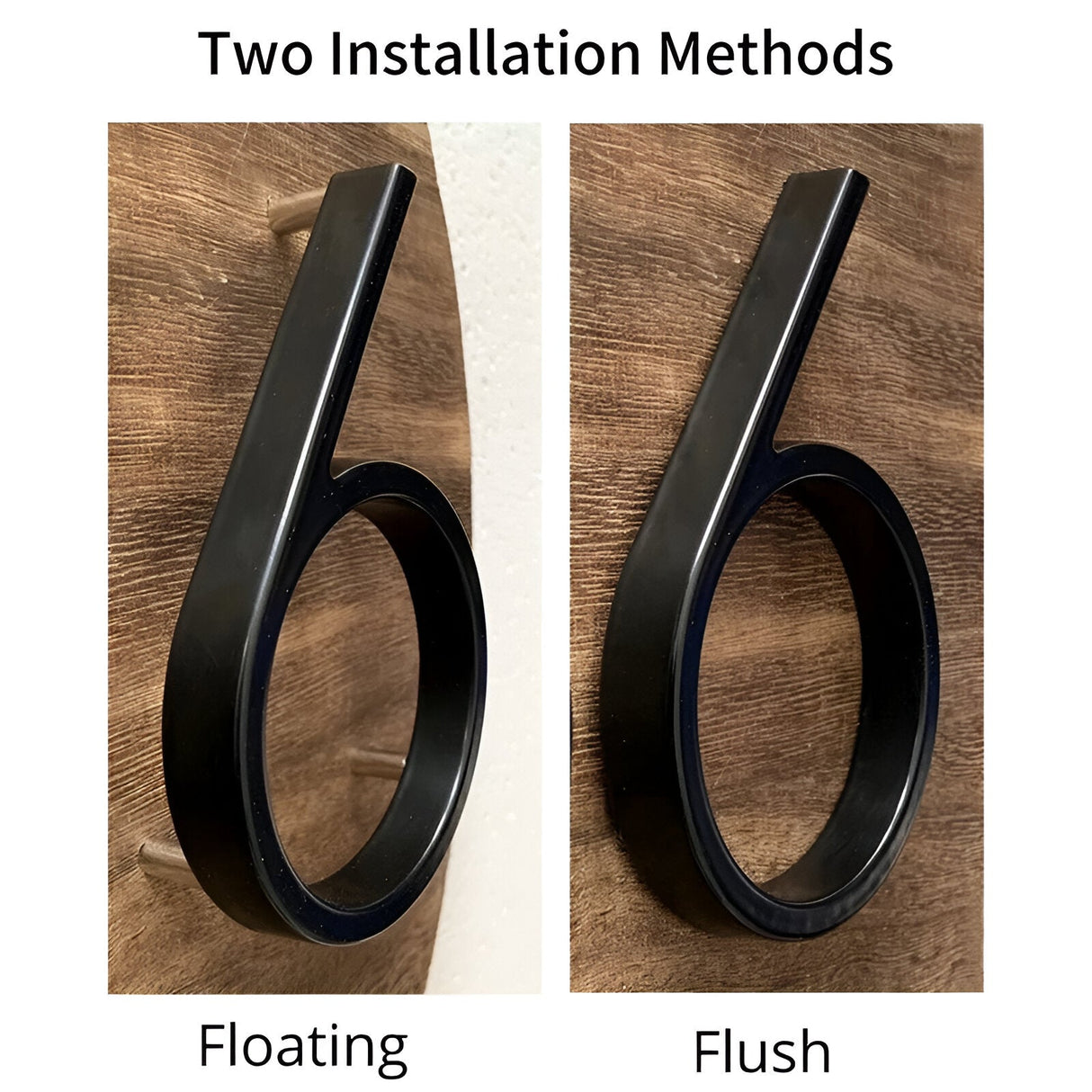 Hjemix | Svart Full House Number - Husnummer Moderne - Husnummer Skilt