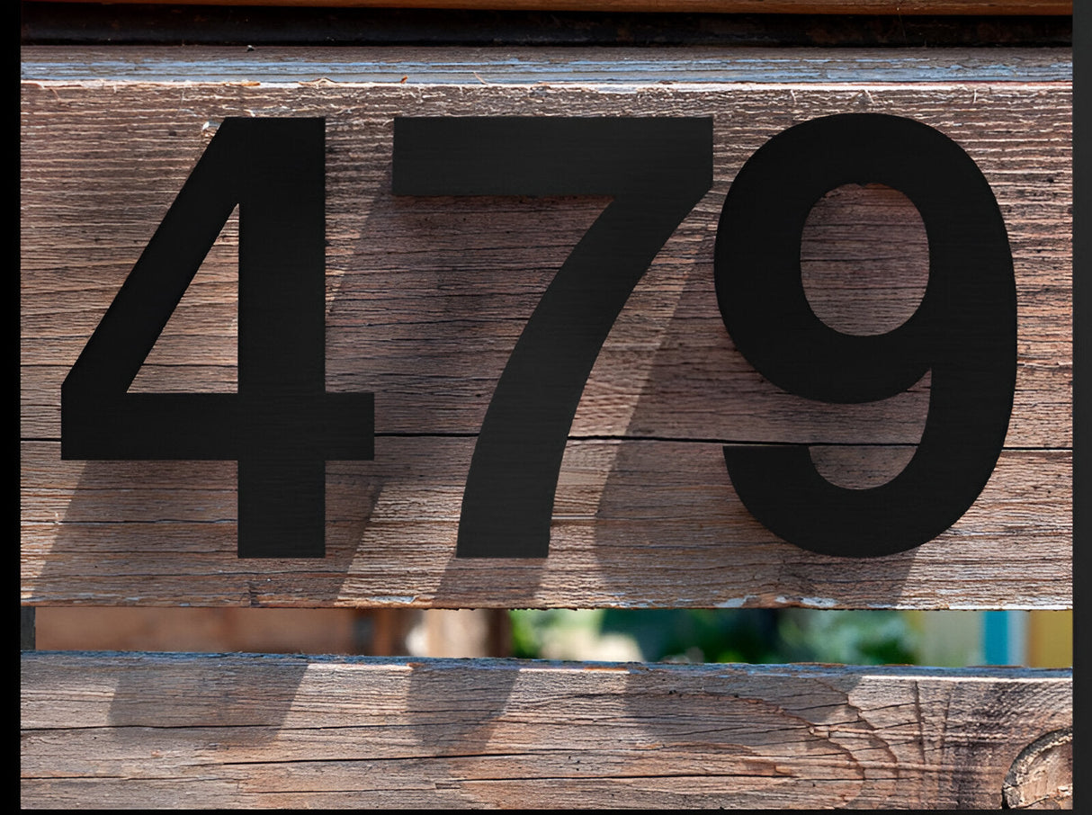 Hjemix | Svart Full House Number - Husnummer Moderne - Husnummer Skilt