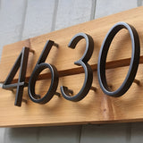 Hjemix | Svart Full House Number - Husnummer Moderne - Husnummer Skilt