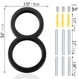 Hjemix | Svart Full House Number - Husnummer Moderne - Husnummer Skilt