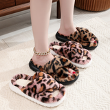 Hjemix | Sofie - Plush Lined Slippers with Cross Band