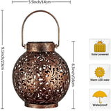 Hjemix | SolarGlow - Vintage solcelledrevet utendørslys - Vanntett utendørslys