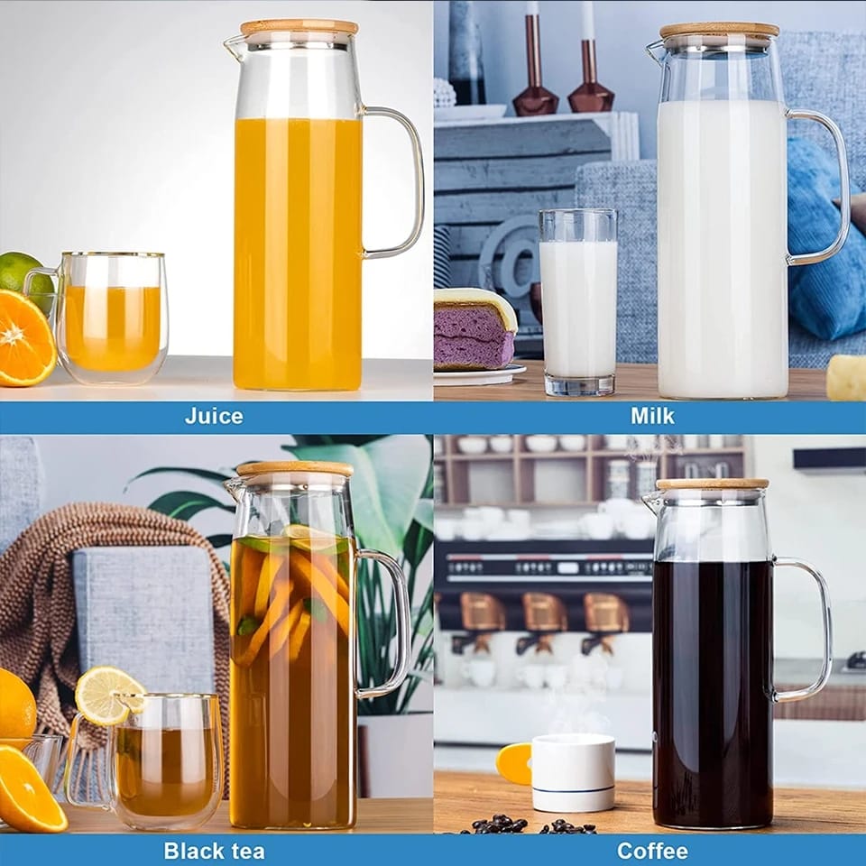Hjemix | 1.2L varmebestandig glasskanne