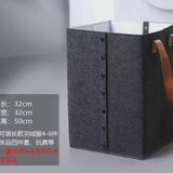 Hjemix | Sammenleggbar klesssekk med lærhåndtak