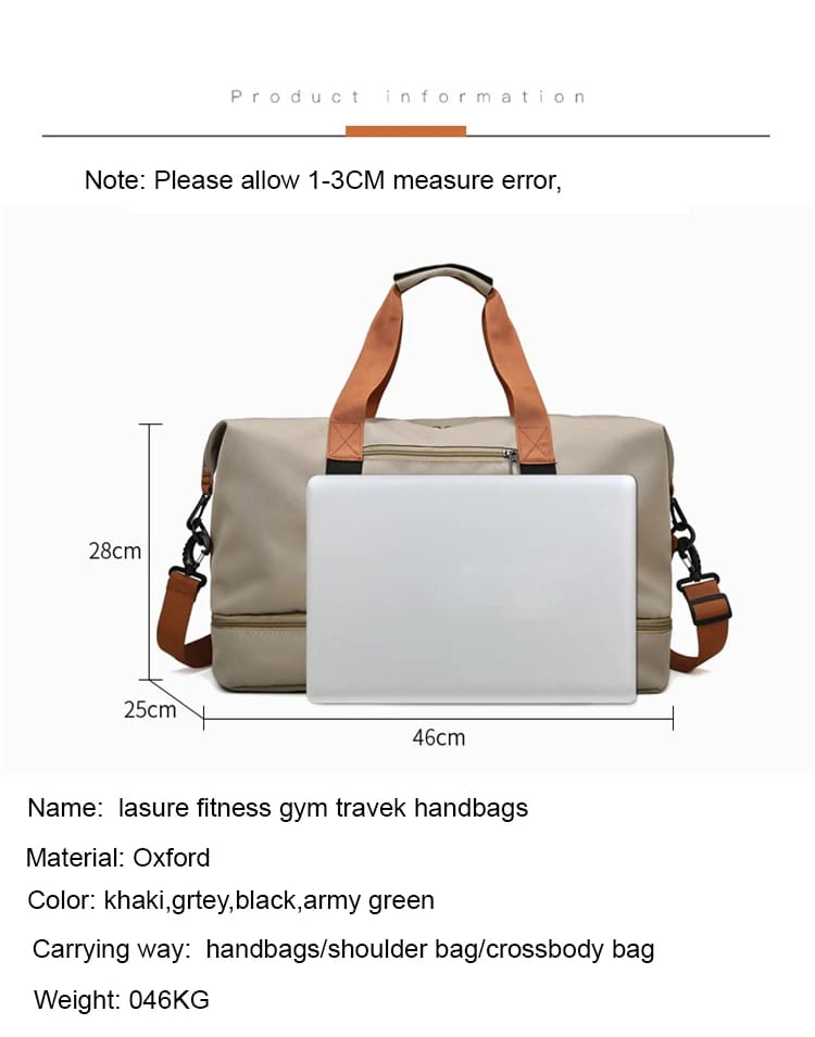 Hjemix | Mote Reise/Fitness/Sport Bag