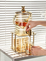 Hjemix | Glass juice dispenser with 4 cups