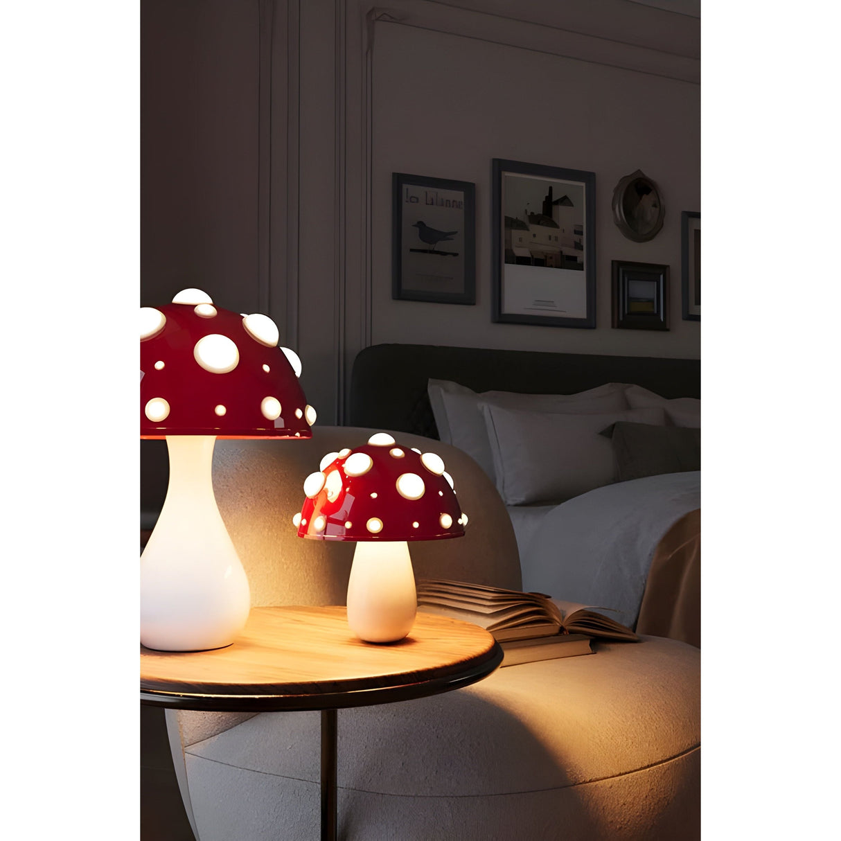 Hjemix | Lampe - Dekorativ Sopp Bordlampe
