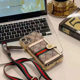 Hjemix | Luksusmerkeetui for iPhone med skulderveske