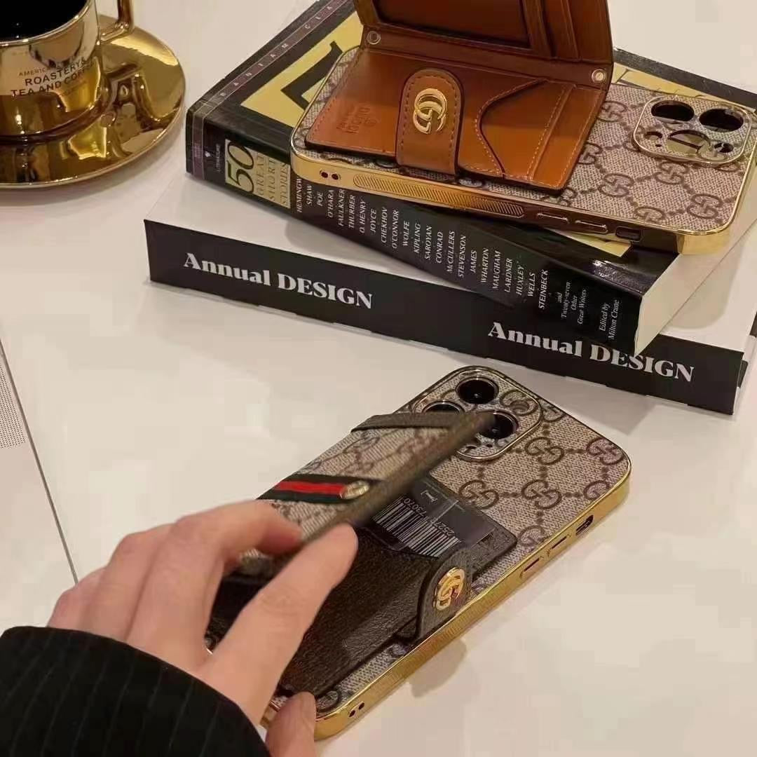 Hjemix | Luksusmerkeetui for iPhone med skulderveske