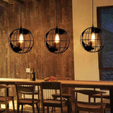 Hjemix | Industriell Vintage Jern Globe Pendellampe