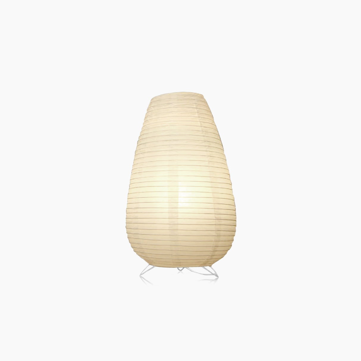 Hjemix | Japansk Wabi-Sabi Stil Rispapir Sylinderlampe