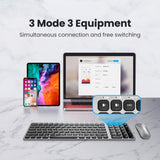 Hjemix | K4500 Trådløst Bluetooth Tastatur + Tre-modus Stille Lademus Sett