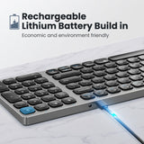 Hjemix | K4500 Trådløst Bluetooth Tastatur + Tre-modus Stille Lademus Sett