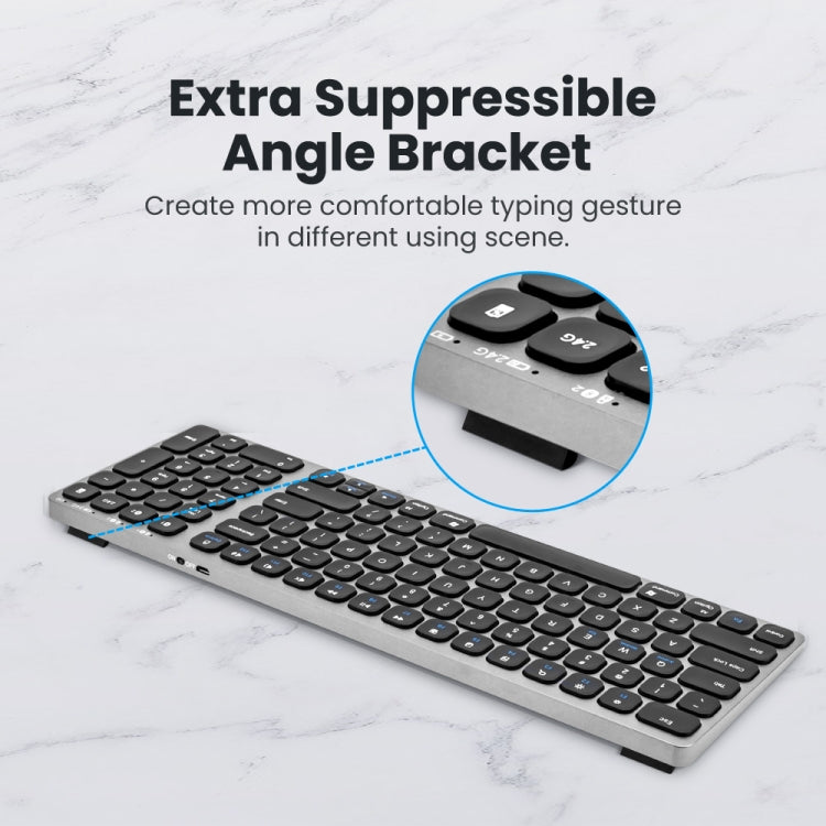 Hjemix | K4500 Trådløst Bluetooth Tastatur + Tre-modus Stille Lademus Sett