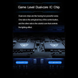 Hjemix | AULA F2088 108 Taster Blandet Lysbelegg Punk Mekanisk Brun Bryter Kablet USB Gaming Tastatur med Metalltast (Sølv)