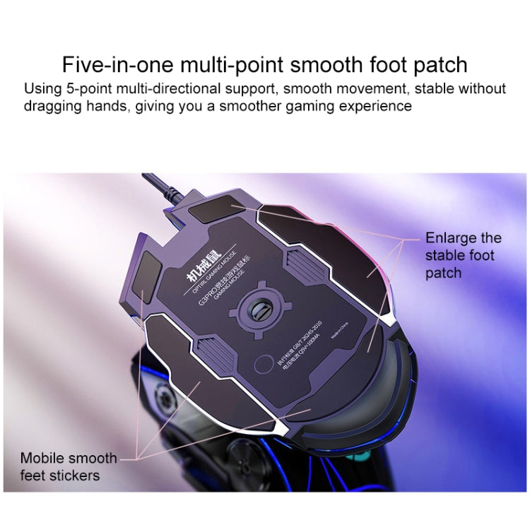 Hjemix | YINDIAO V2 Stille Mekanisk Følelse Gaming Tastatur Mus Sett (Svart)