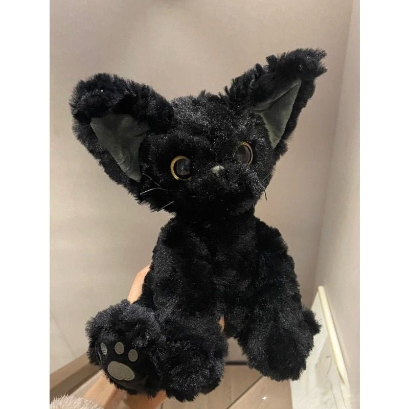 Hjemix | Kawaii svart katt kosedyr stuffed animal