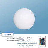 Hjemix | LED Ball Lampe - Donn - Oppladbar - Vanntett - For innendørs og utendørs